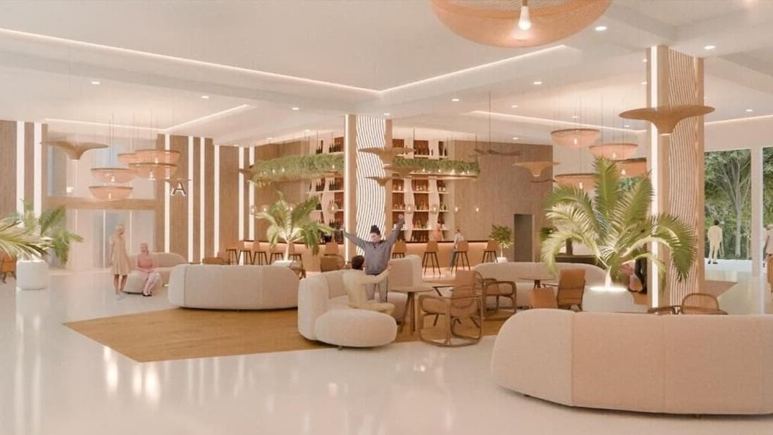 Svetel hotelski lounge